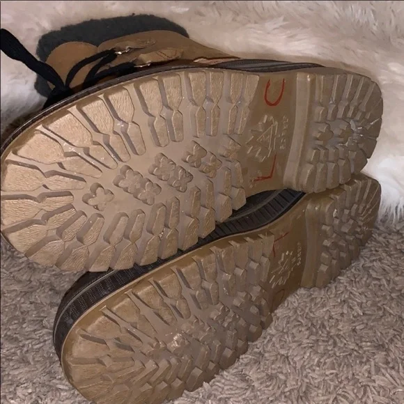 Sorel Roughrider caribou Thermoplus boots Snow Men’s 7 women’s 8.5 wool - Picture 5 of 7